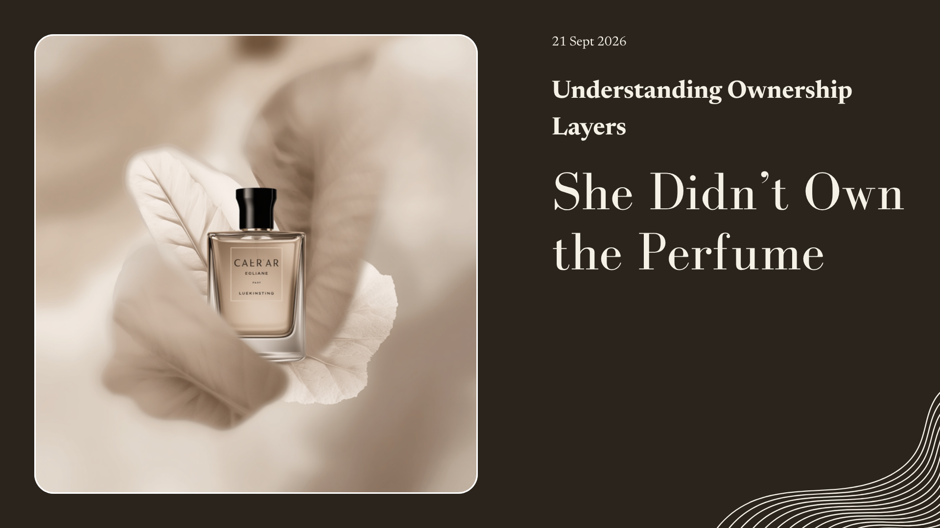 Carousel preview: She didn’t own the perfume